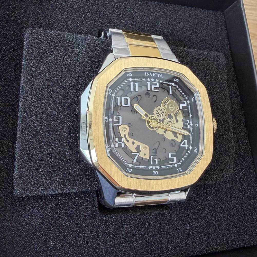 Invicta S1 Rally Diablo 50605 46mm Gold Tone Skeleton Dial Stainless Steel Watch - Picture 5 of 5